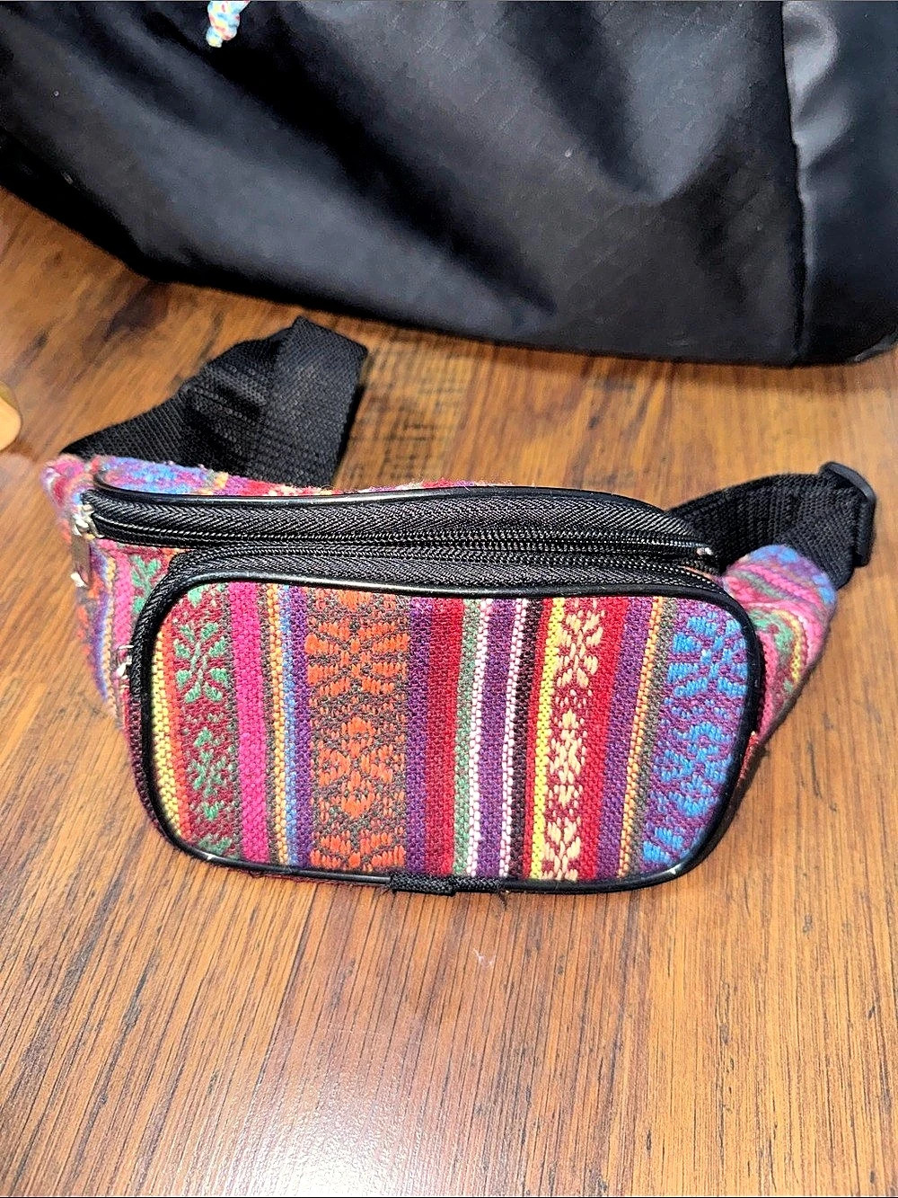 Multicolor Woven Fanny Pack 45.T